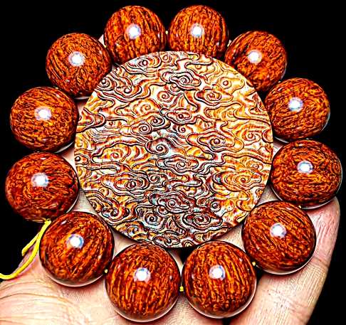 “游龙戏珠”超级孤品典藏经典印度小叶紫檀2