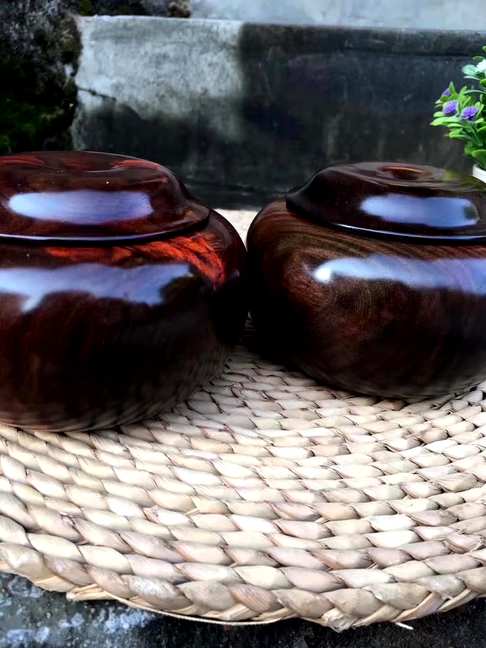 上架老挝大红酸枝茶叶罐围棋罐工艺极致精湛送礼佳品