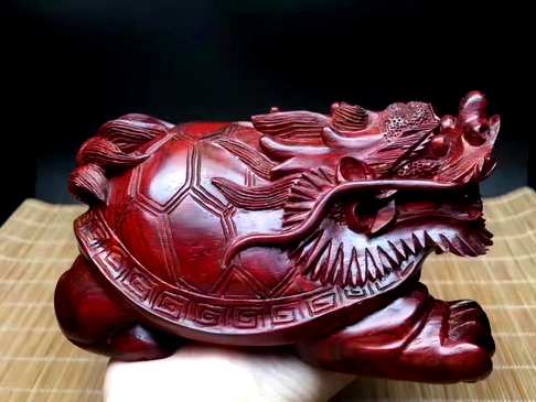大龙龟3印度小叶紫檀纯手工龙龟大料取材精雕细琢料子细