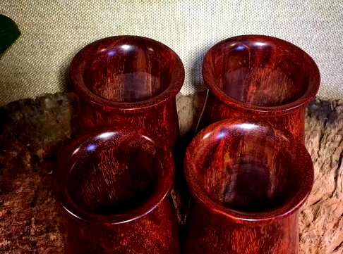 印度小叶紫檀新款茶具套装精选上等紫檀木高油性茶筒尺寸95-7