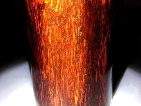 印度小叶紫檀风水柱老料火焰纹表皮爆满金星口径11厘米左右长43厘米5