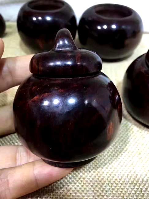 海黄一木12器茶壶规格113-7-6、6个净重665克双用葫芦