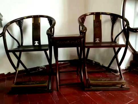 《现货》椅子3件套红木大红酸枝小叶紫檀阴沉木越南黄花梨