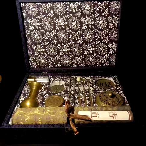 名称小苹果青花套装含筷子香洗材质国标铜规格套装盒子规格长30厘米宽2