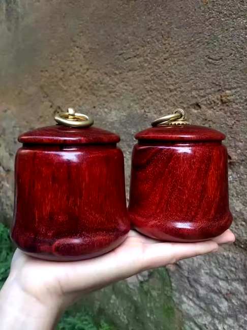 经典型茶叶罐印度小叶紫檀高油密精工《茶叶罐》做工精细款式经典