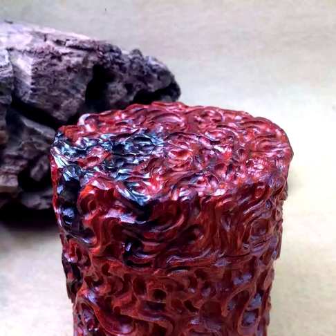 爆款小叶紫檀整体树根缠绕茶叶罐精妙设计实用