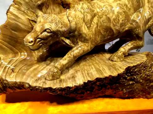 材质黄金樟品名金鸡山斗牛尺寸长73宽22高60注保留了稀有黄金