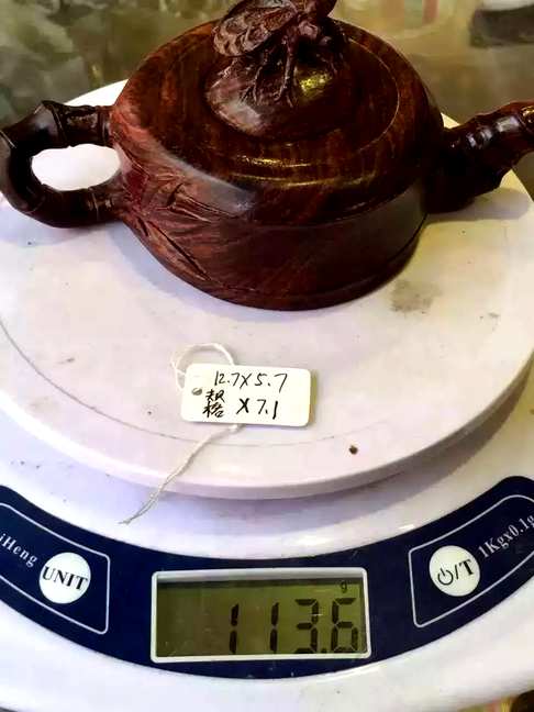 收藏品推荐海黄紫油梨一鸣惊人茶壶古典风格皇宫贵族专用