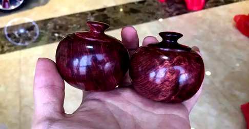 海黄紫油梨苹果罐一对直径59-52159克打包出水波瘤疤花漂