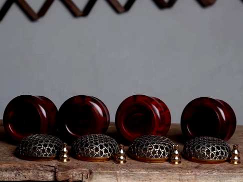 1600香炉印度小叶紫檀器型美观香道必备品规格径-高7-76