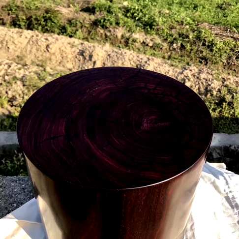 超大印度小叶紫檀笔筒千年一遇口径28.2厘米价格75000