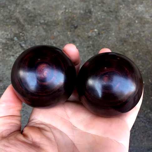 海黄保健球紫油梨老料、正芯对眼高油密材质细腻、