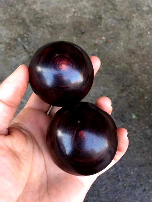 海黄保健球紫油梨老料、正芯对眼高油密材质细腻、