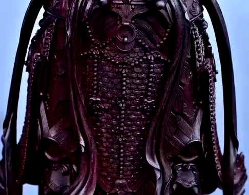 紫檀雕刻韦陀菩萨Z1371137666规格  最高60厘米最宽