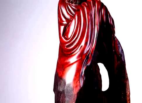 它是一件艺术品禅修达摩印度小叶紫檀摆件天然随形老料巧雕尺寸90