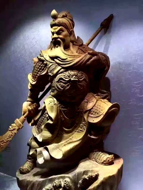 16800品名《威武关公》材料印尼沉香整块料立体雕刻大师傅手艺