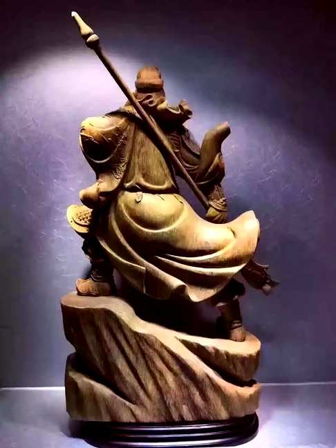 16800品名《威武关公》材料印尼沉香整块料立体雕刻大师傅手艺