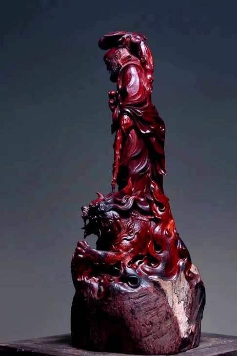 达摩小叶紫檀达摩根雕摆件雕工一切言语的评价都是无力的看图看图