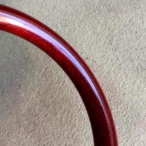 小叶紫檀 原木手镯 鸡血红纯净底色 高油密老料 卖相好规格壁厚8mm